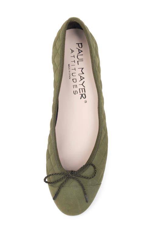 Paul Mayer Best Cap Toe Ballet Flat In Brown
