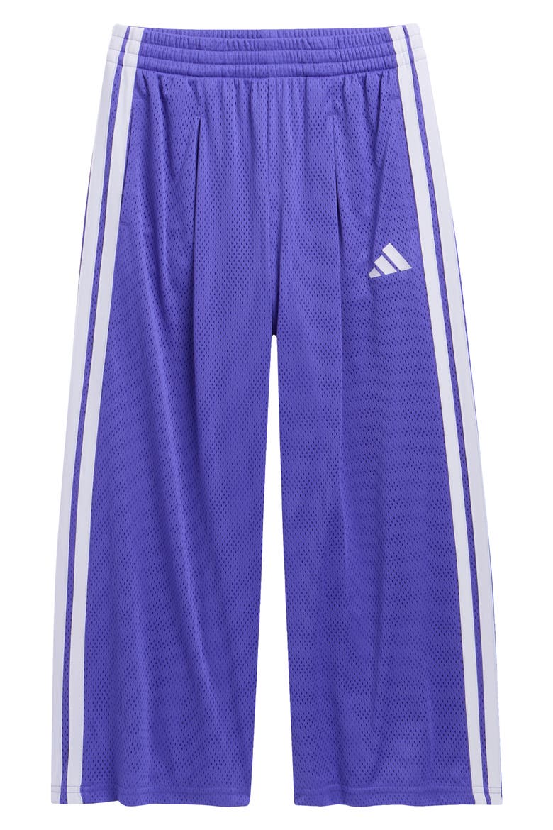 Kids' Front Pleat Wide Leg Mesh Active Pants, Main, color, SOLAR PURPLE