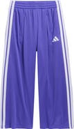 adidas Kids' Front Pleat Wide Leg Mesh Active Pants