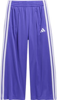 adidas Kids' Front Pleat Wide Leg Mesh Active Pants