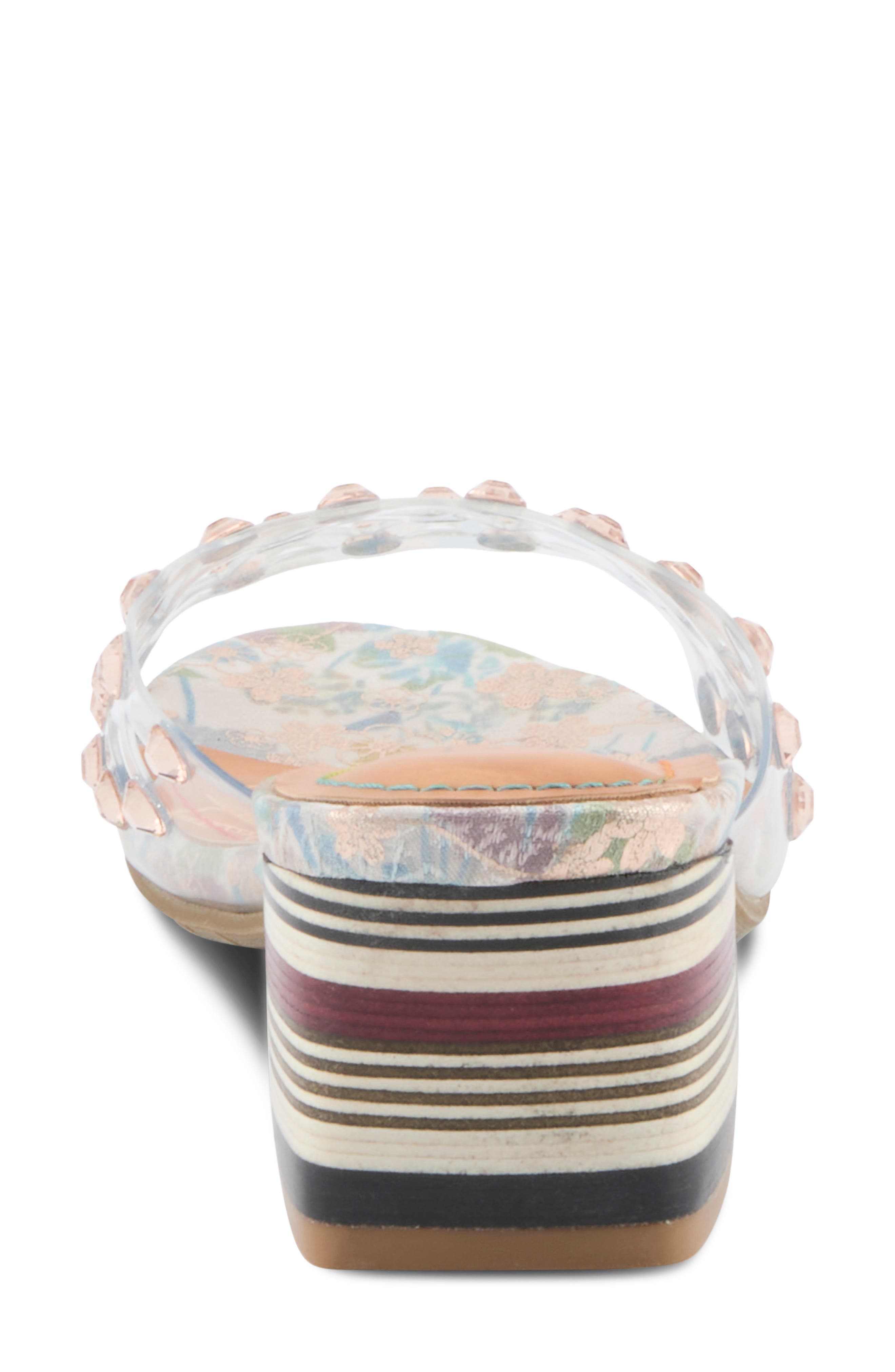 L'Artiste by Spring Step Ontherox Embellished Sandal, Alternate, color, Camel Multi