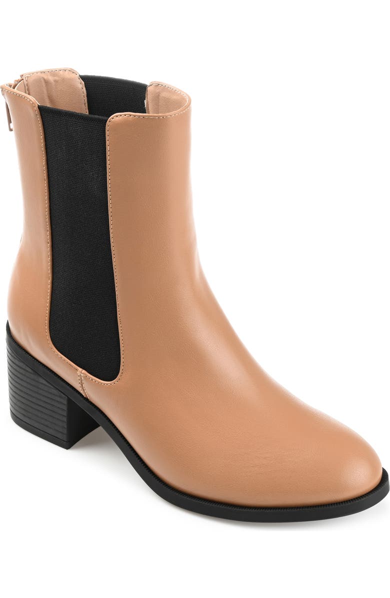 Journee Collection Tayshia Bootie, Main, color, Tan