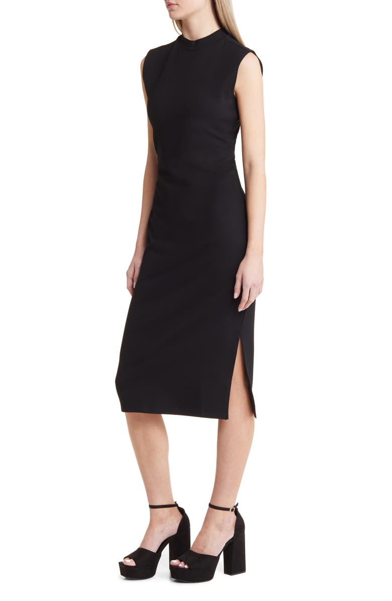 Open Edit Cutout Back Ponte Dress, Alternate, color, 