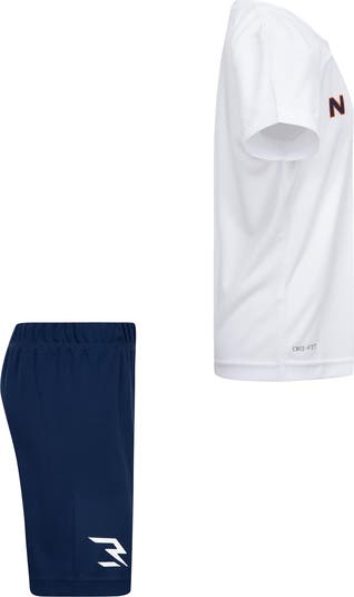 Kids' Dri-FIT Wordmark Logo T-Shirt & Shorts Set