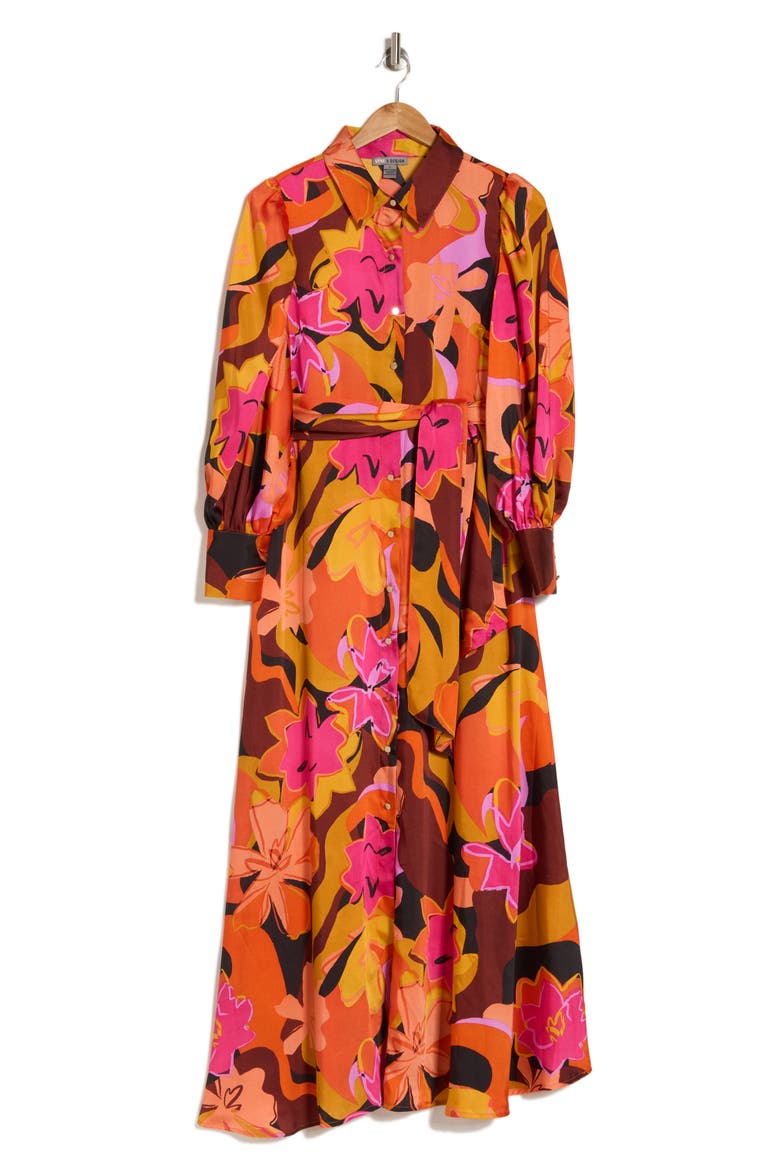 Rebel Twill Maxi Dress, Alternate, color, RETRO FLORAL