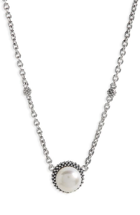 Luna Freshwater Pearl Pendant Necklace