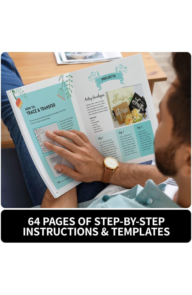 Introduction To Creative Lettering Kit Unleash Your Inner Artist, Alternate, color, 