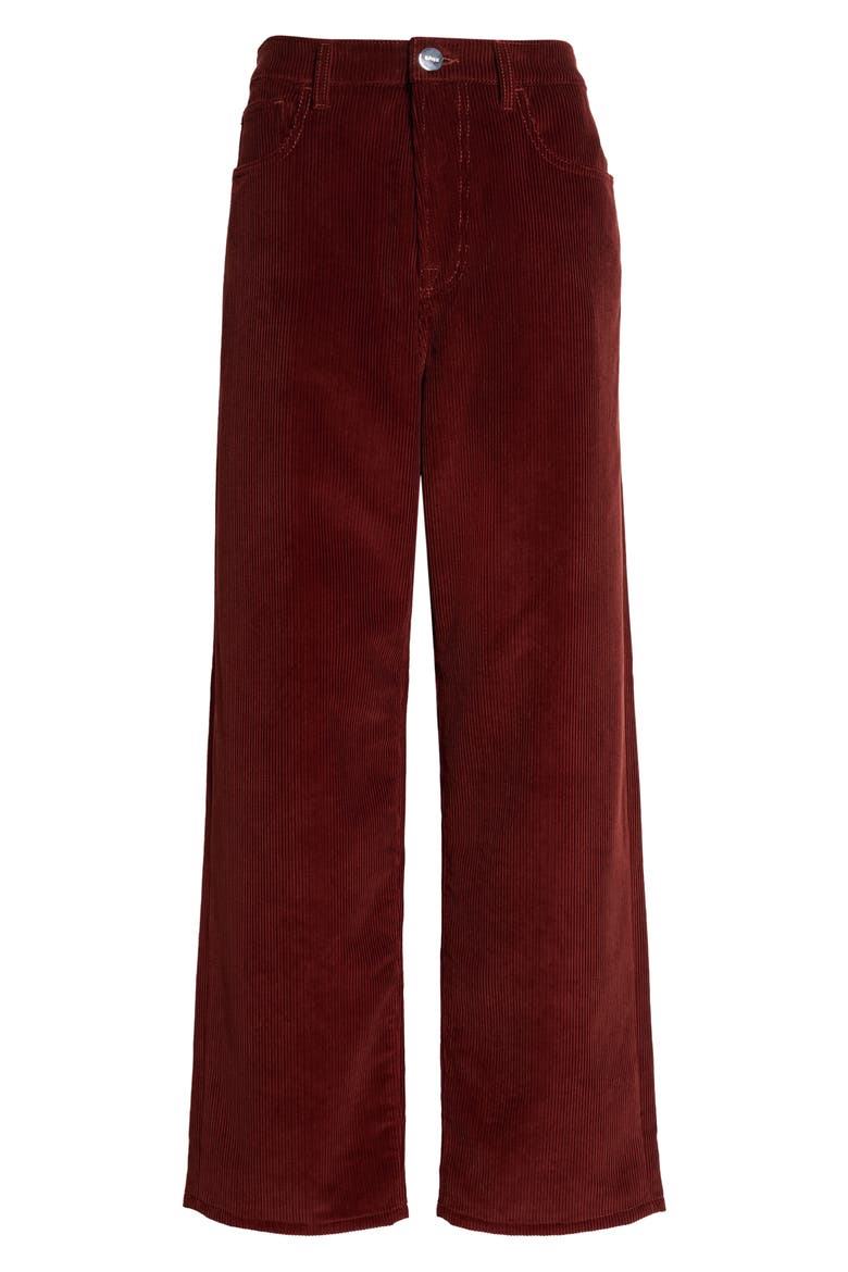 Bruun Baggy Corduroy Wide Leg Pants, Alternate, color, WINE