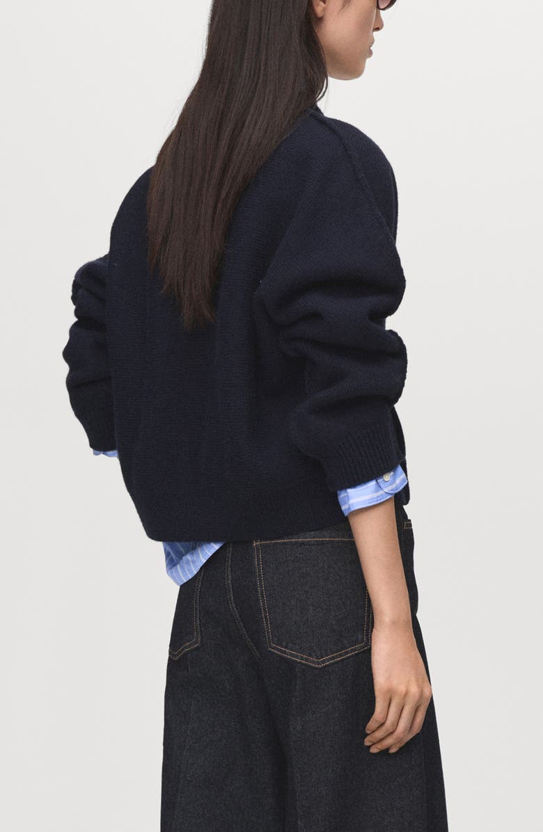 MANGO Sea Cardigan, Alternate, color, Dark Navy