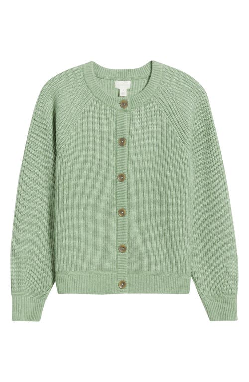 Caslonr Caslon(r) Cozy Rib Cardigan In Green