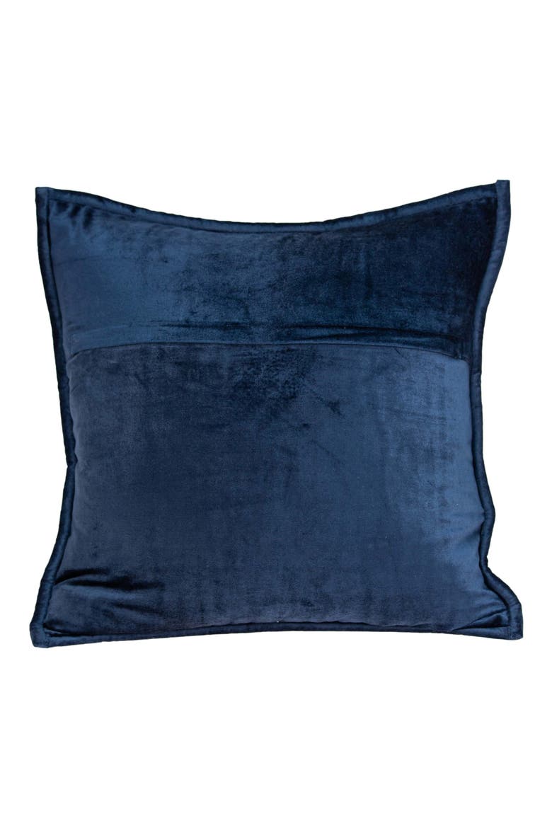 Balam Solid Throw Pillow, Alternate, color, NAVY BLUE