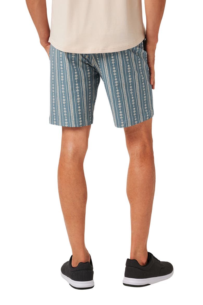 Print Tech Chino Shorts, Alternate, color, CAPTAINS BLUE