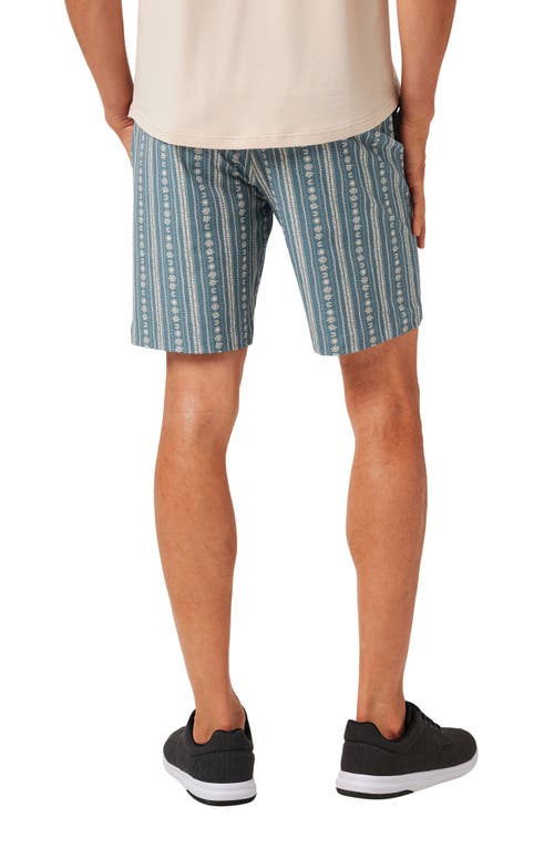 Travismathew Print Tech Chino Shorts In Captains Blue