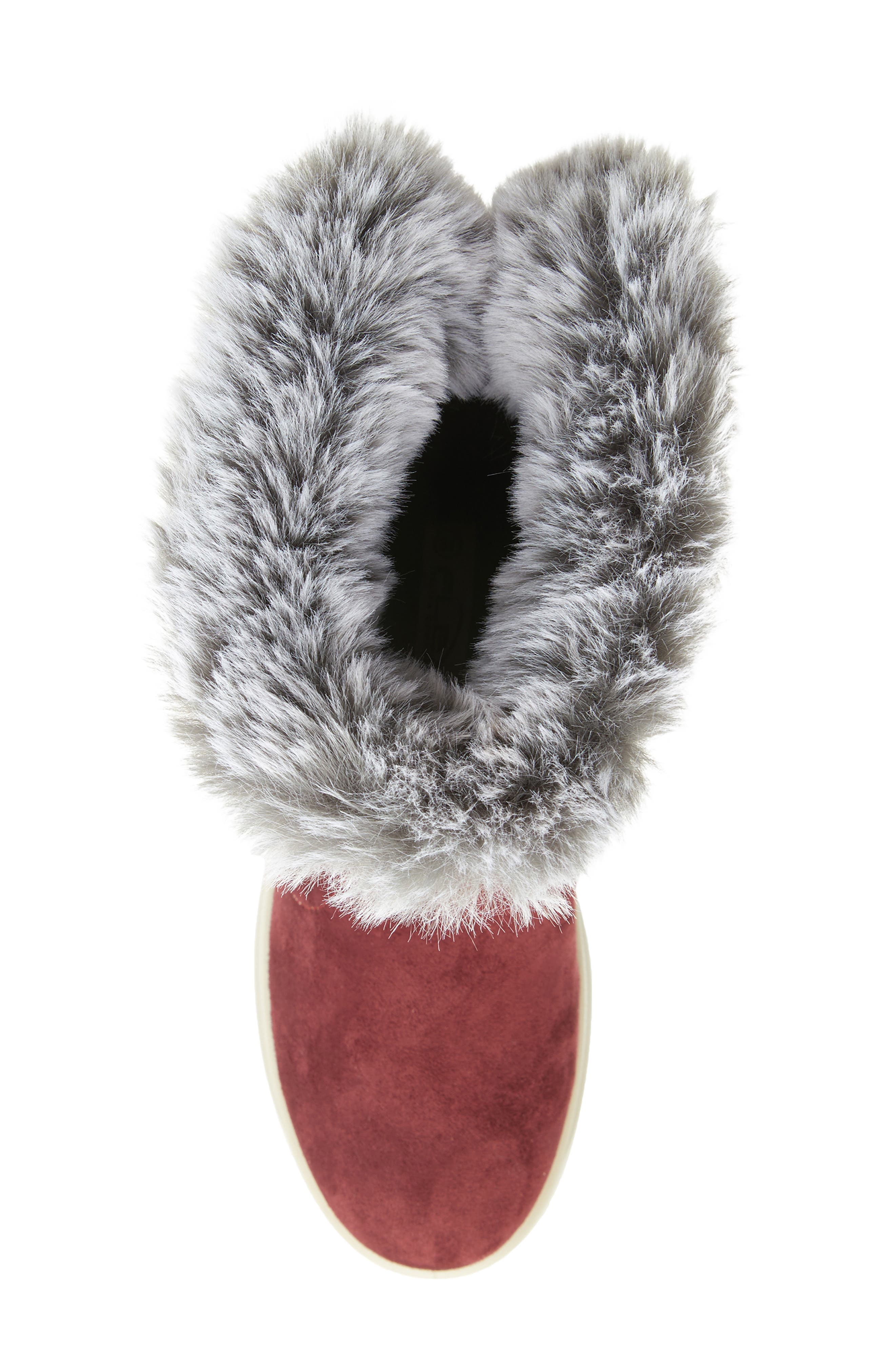 Flexus by Spring Step Snowbird Waterproof Faux Fur Boot, Alternate, color, 