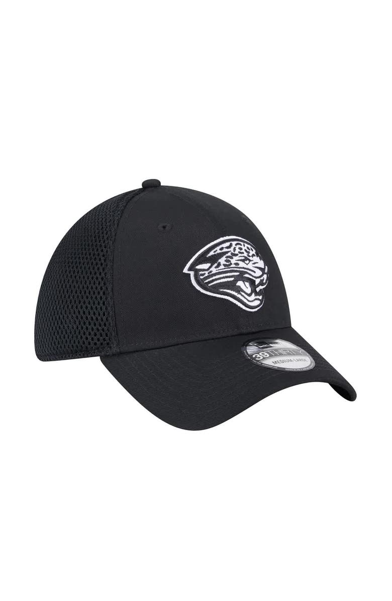 New Era Men's New Era Black Jacksonville Jaguars Main Neo 39THIRTY Flex Hat, Alternate, color, Black