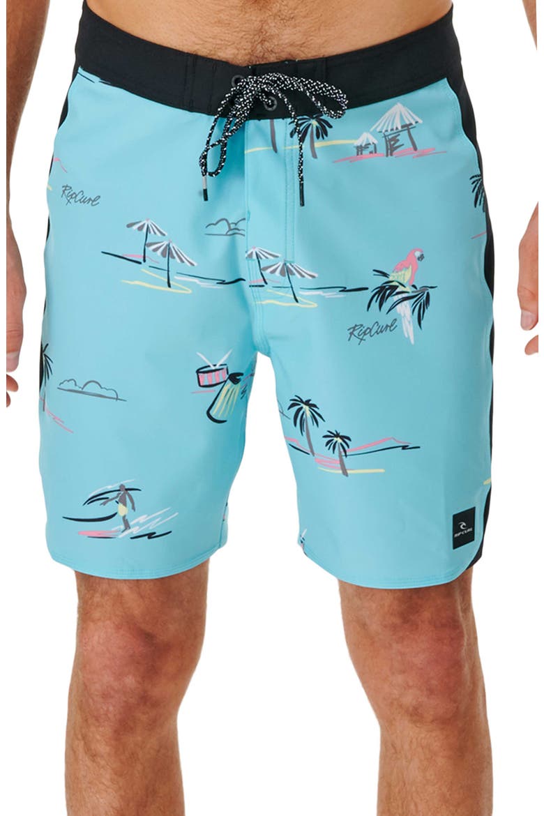 Mirage Double Up Board Shorts, Main, color, AQUA
