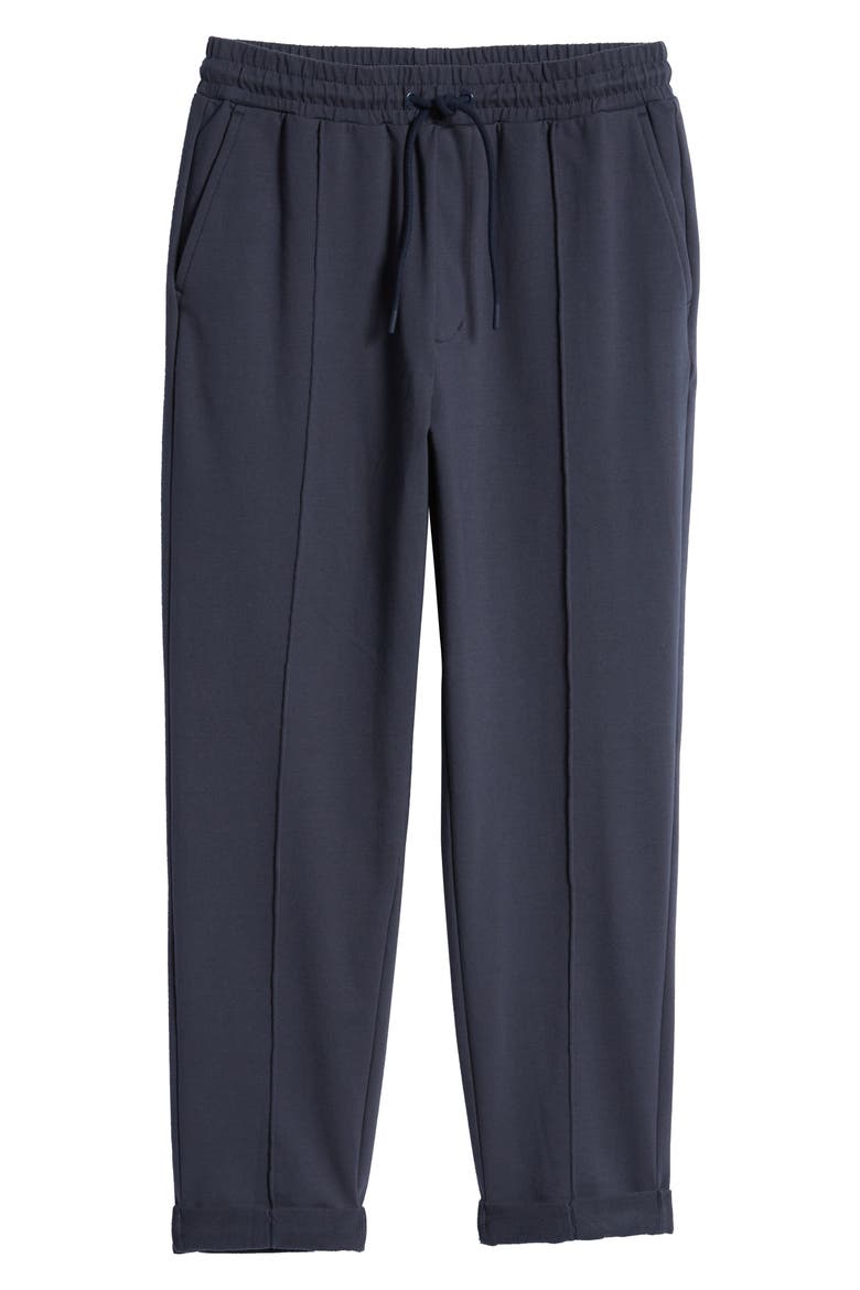 Terry Drawstring Pants, Alternate, color, BLUE NIGHTS