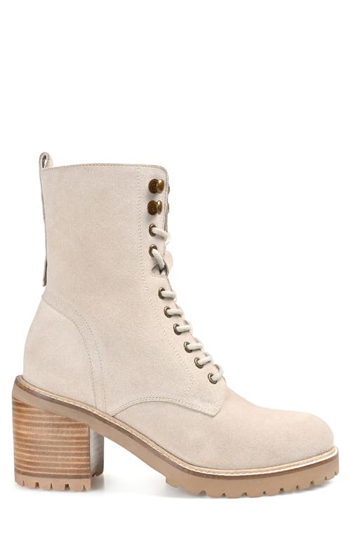 Journee Signature Malle Lace-up Boot In Sand