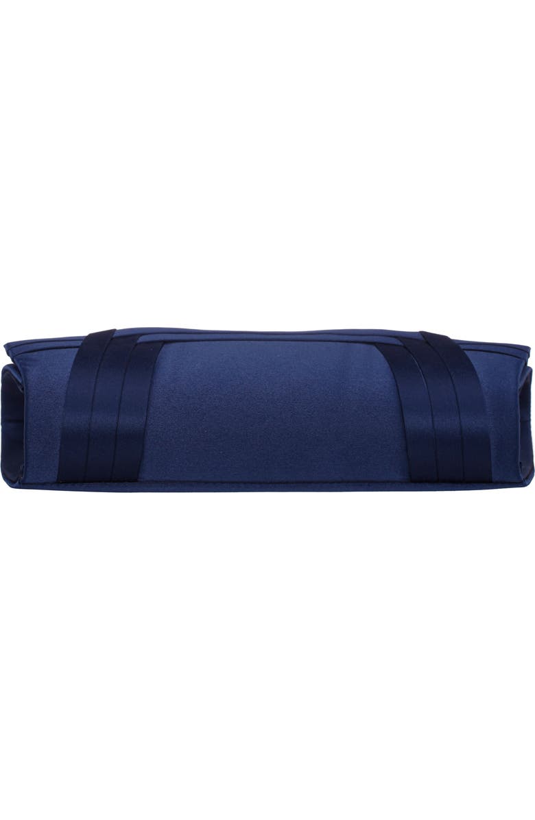 Nina Avis Pleated Clutch, Alternate, color, Navy