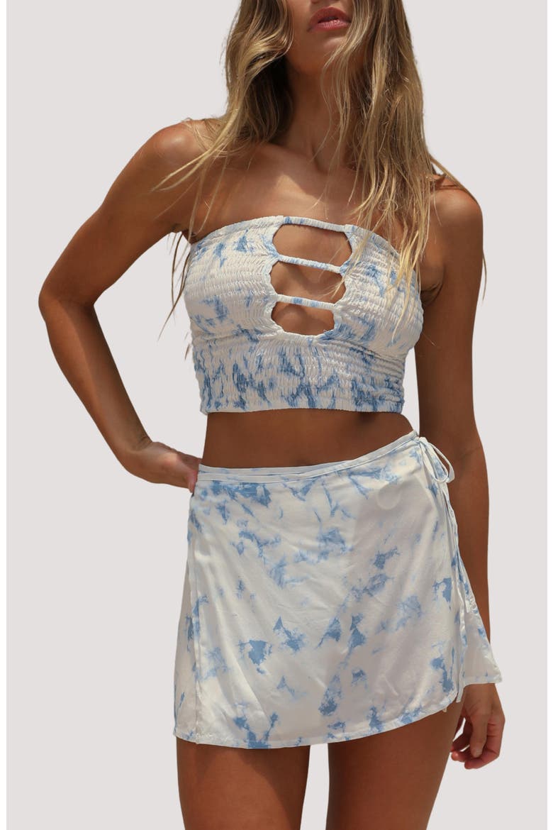 Coco Tube Top, Alternate, color, SKY DREAM