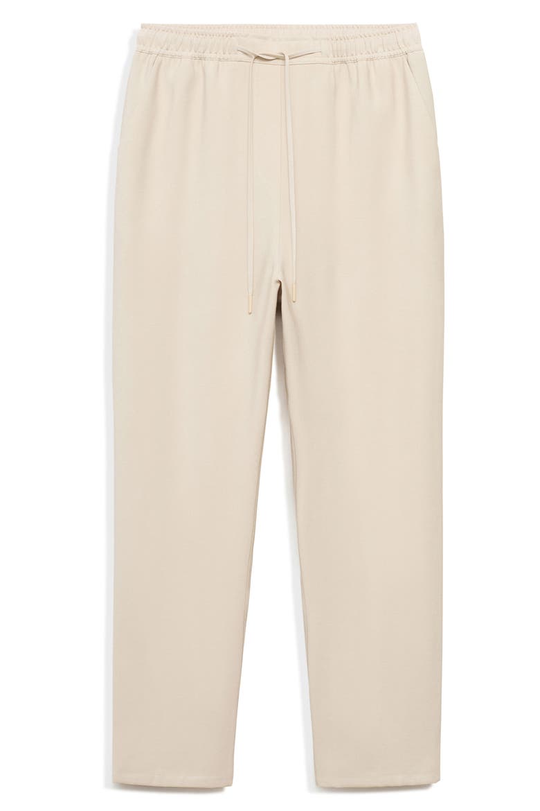 Flowy Drawstring Pants, Alternate, color, BEIGE