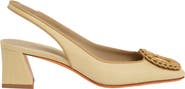 Santoni Women's mid-heel slingback