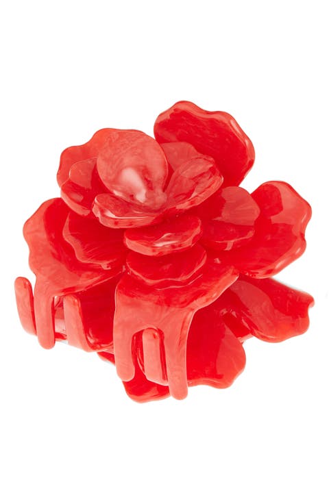 Origami Gardenia Claw Clip