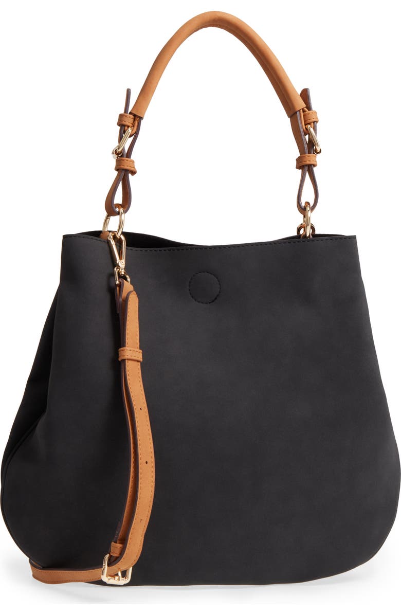 Sole Society Roman Faux Leather Slouchy Tote, Main, color,