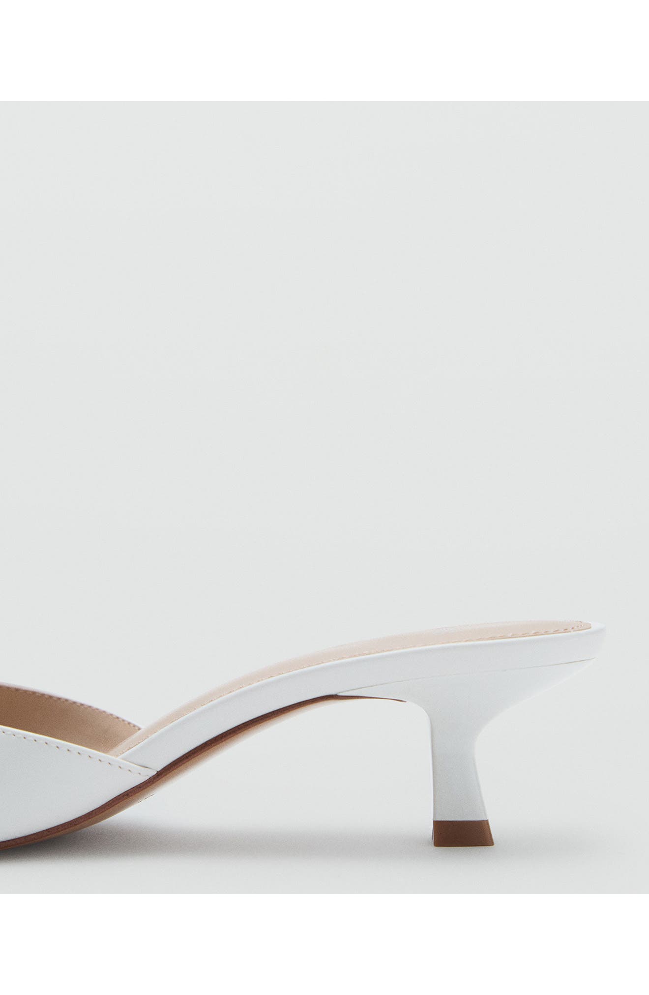 Kitten Heel Slide Sandal, Alternate, color, WHITE
