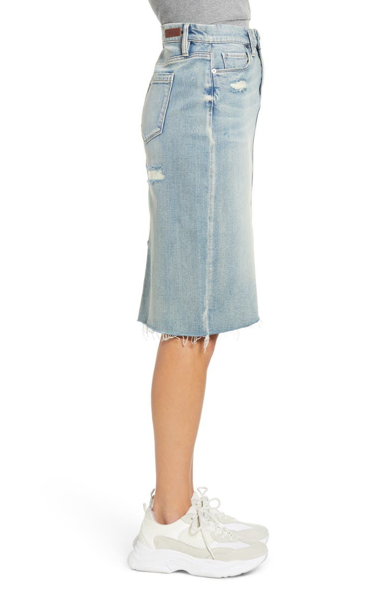 BLANKNYC Distressed Denim Pencil Skirt, Alternate, color, 