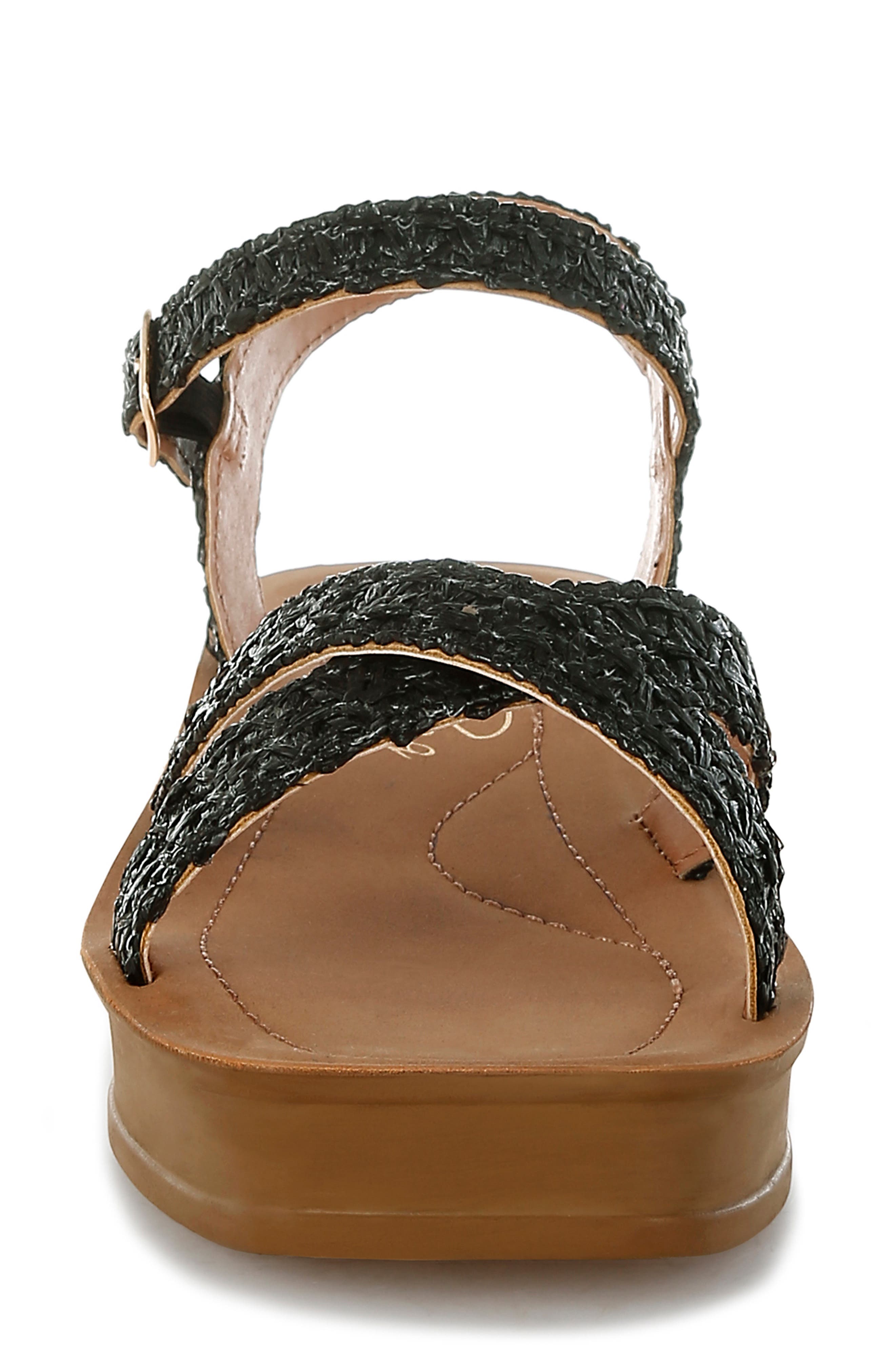 LONDON RAG Sephone Platform Wedge Sandal, Alternate, color, Black