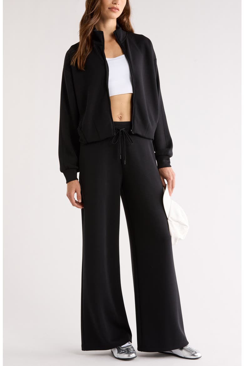 Ultra Soft Zip Jacket, Alternate, color, BLACK