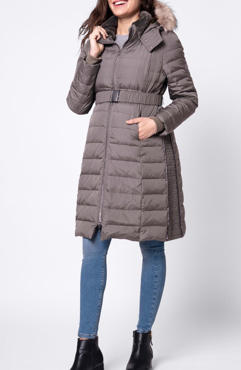 Seraphine Down Maternity Parka, Main, color, 