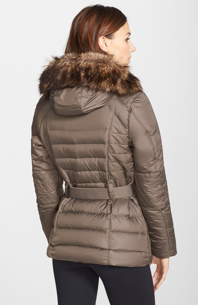 The North Face 'Parkina' Hooded Down Jacket with Faux Fur Trim, Alternate, color, 