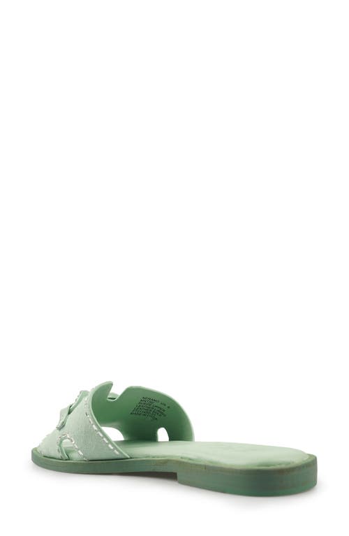 Zigi Nerano Slide Sandal In Green