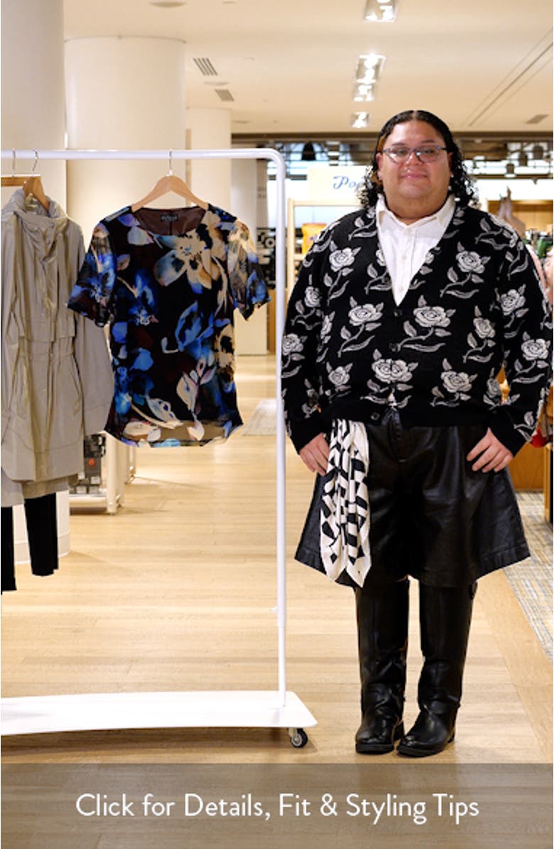 Cleo Floral Mesh Top, sales video thumbnail