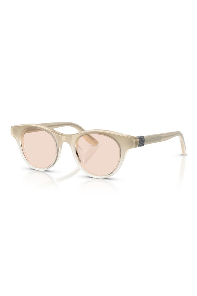 Pigalle 47mm Small Round Sunglasses, Alternate, color, WINE