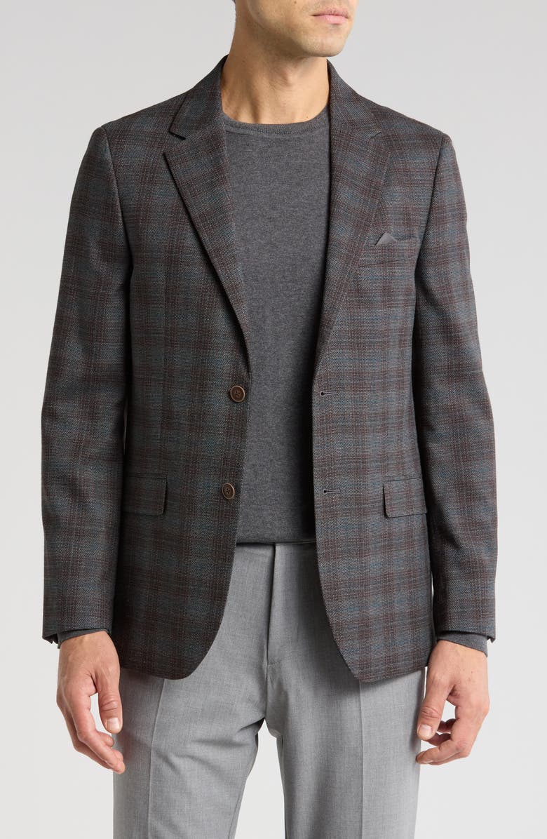 Vince Camuto Plaid Sport Coat, Main, color, 