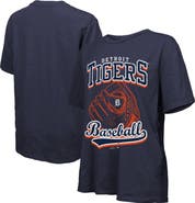 Majestic Threads Women's Majestic Threads Navy Detroit Tigers Oversized First Base T-Shirt