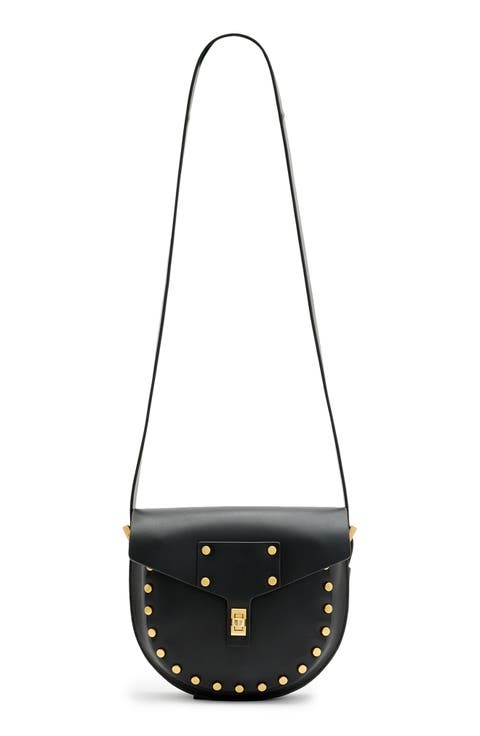 Mini Miro Leather Saddle Bag