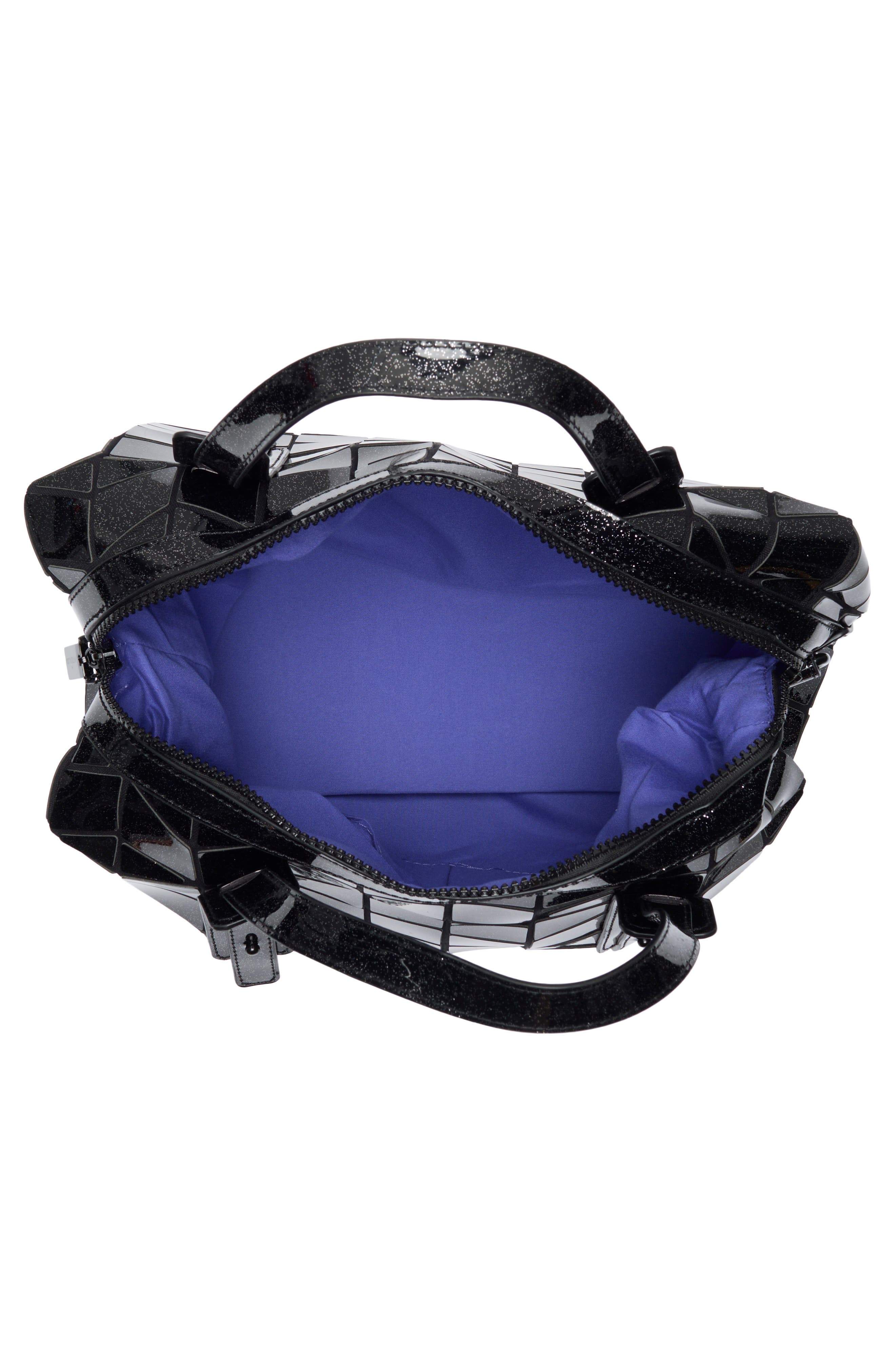 PATRIZIA LUCA Glitter Top Handle Bag, Alternate, color, Black Glitter