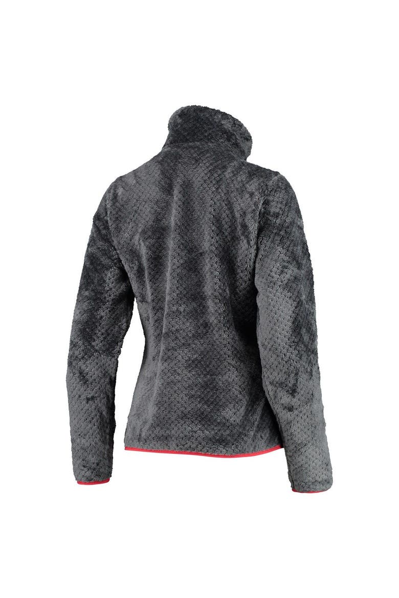 Women's Columbia Charcoal Ohio State Buckeyes Fireside II Sherpa Full-Zip Jacket, Alternate, color, Black