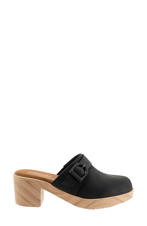 Softwalk ® Ferrara Platform Mule In Black