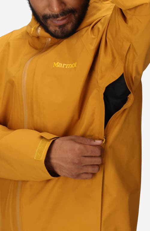 Marmot Waypoint Gore-tex® Waterproof Hooded Jacket In Yellow