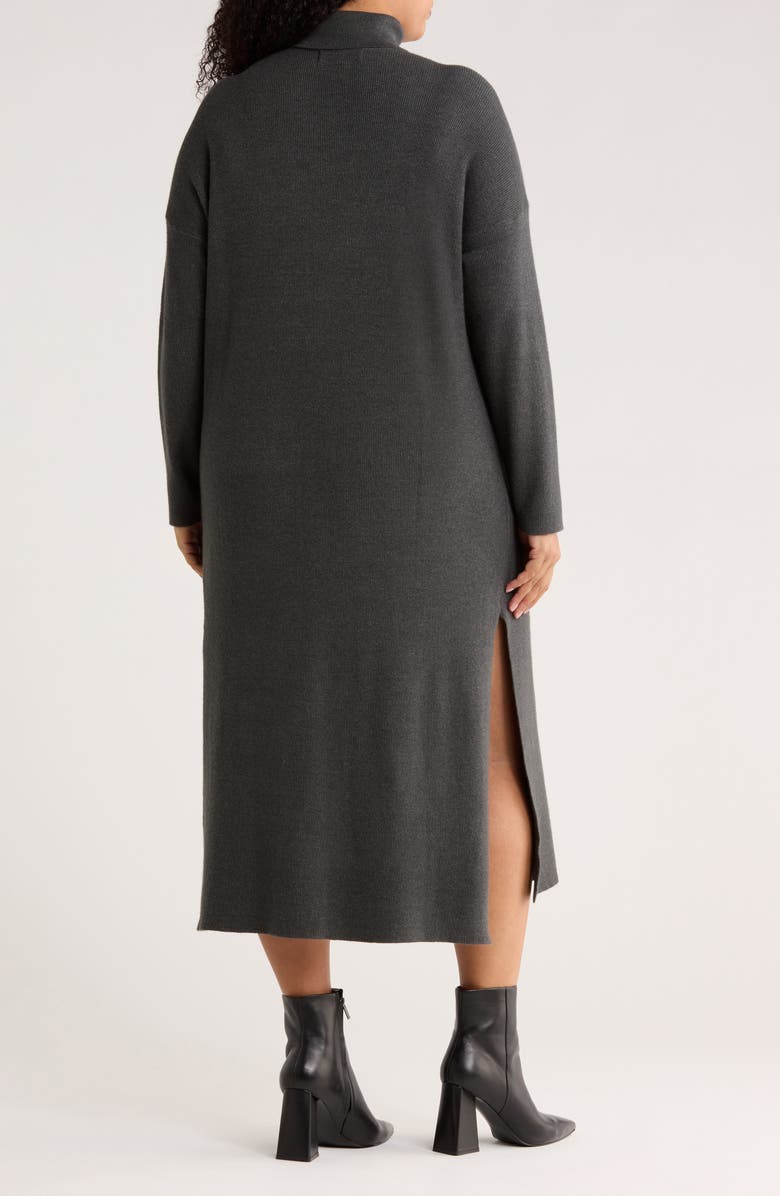 BY DESIGN Brenda Turtleneck Maxi Dress, Alternate, color, Slate Heather