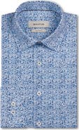 Bugatchi James OoohCotton® Watercolor Floral Twill Button-Up Shirt