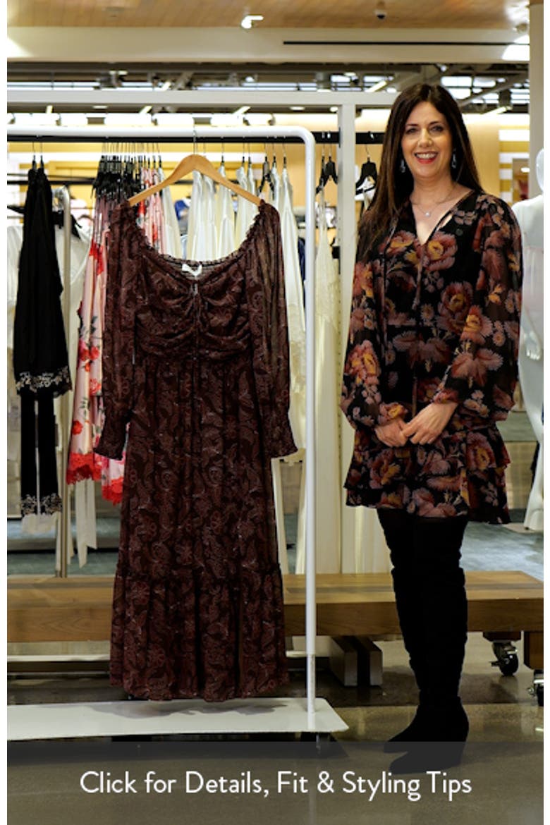 Keziah Long Sleeve Off the Shoulder Dress video