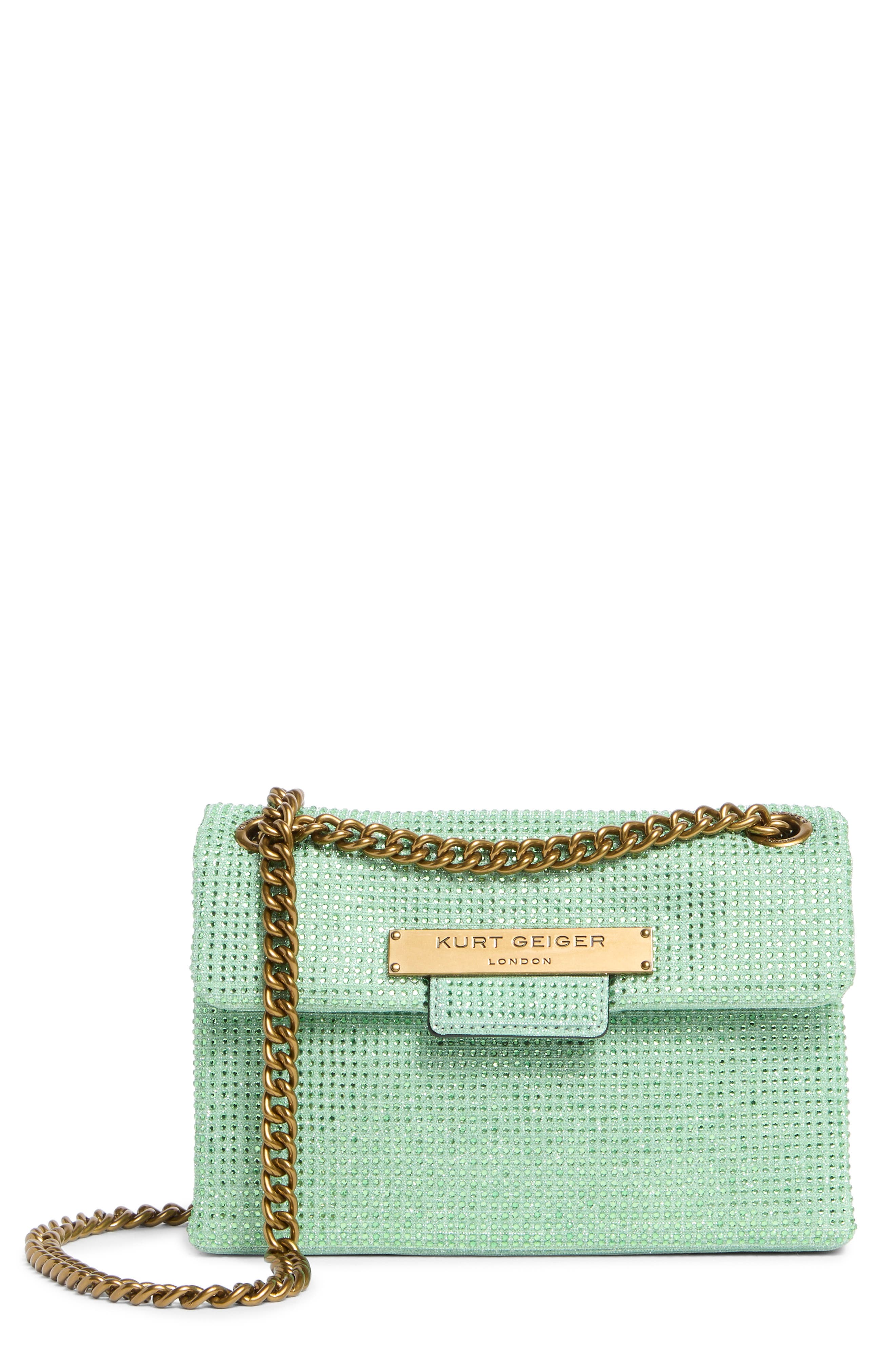 Kurt Geiger London Crystal Mini Plate Brixton Shoulder Bag, Main, color, 