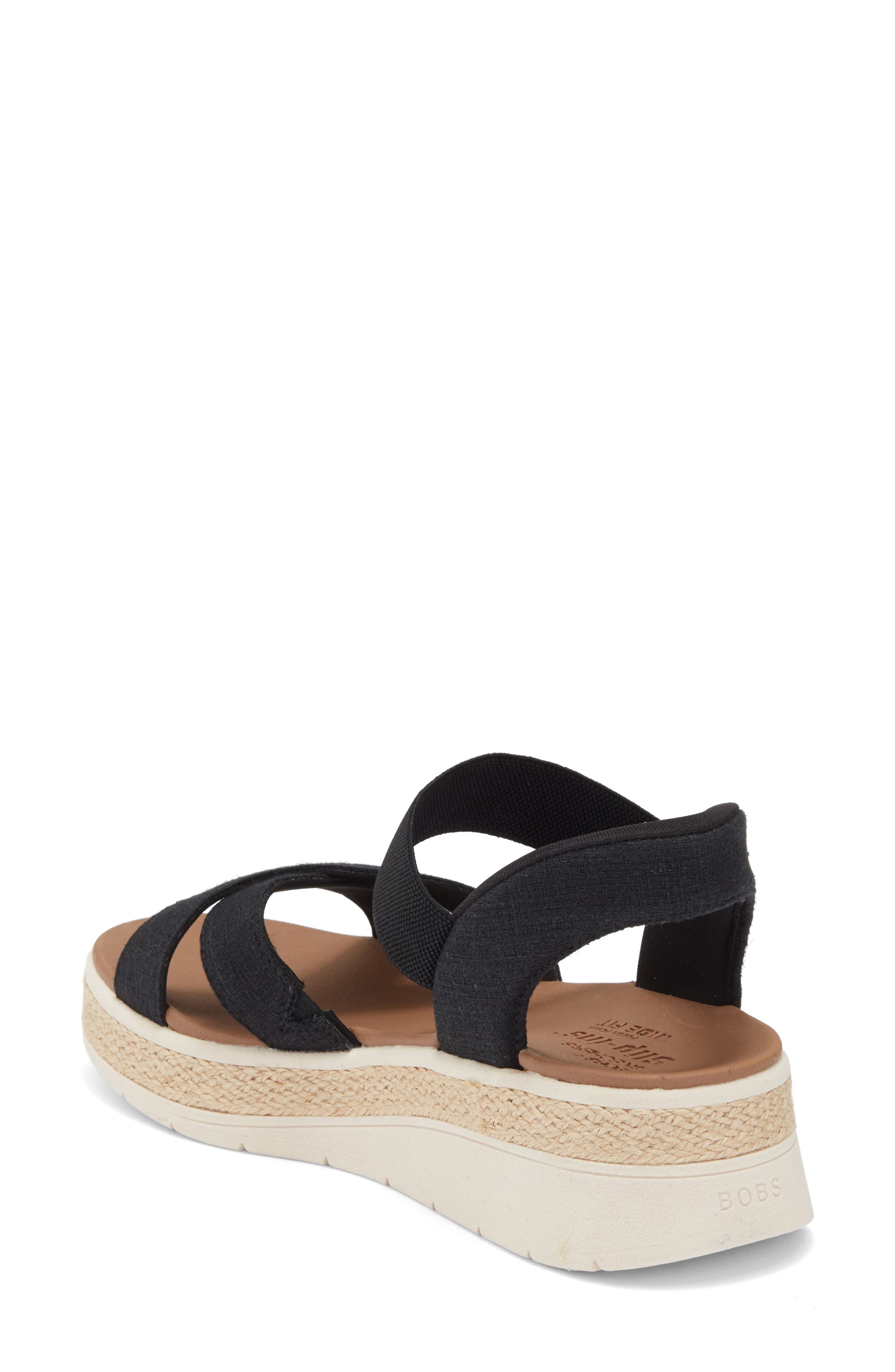 SKECHERS Slip-ins<sup>®</sup> BOBS<sup>®</sup> Slip-On Sandal, Alternate, color, Black