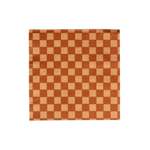 Checkered Cocktail Napkins